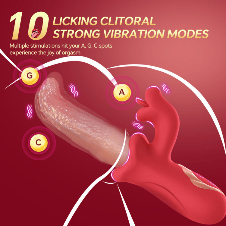 Women's Tongue Vibrator G-Spot Clitoral Stimulator - Image 2