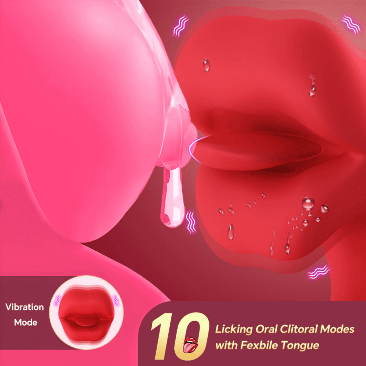 Women's Tongue Vibrator G-Spot Clitoral Stimulator - Image 3