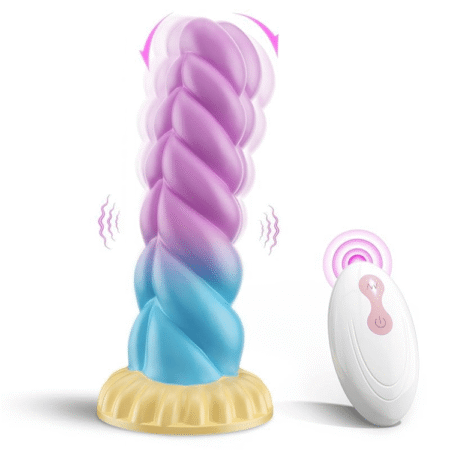 Remote Control Realistic Dragon Colorful Dildo Vibrator