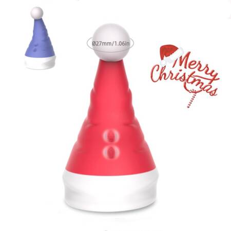 Rechargeable Christmas Hat Vibrator