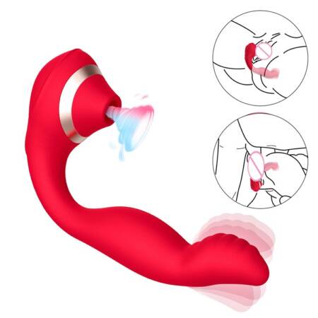 Finger Twisting Sucking Massage Vibrator