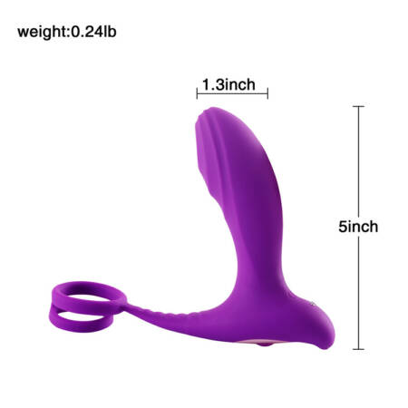 Vibrating Anal Plug With Penis Ring