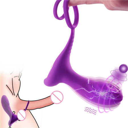 Vibrating Anal Plug With Penis Ring