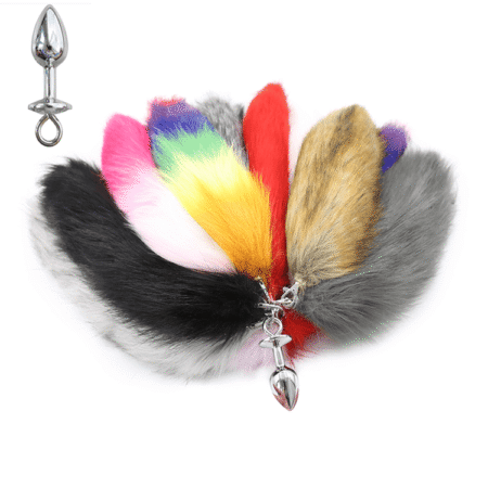 Detachable Smooth Foxtail Butt Plug